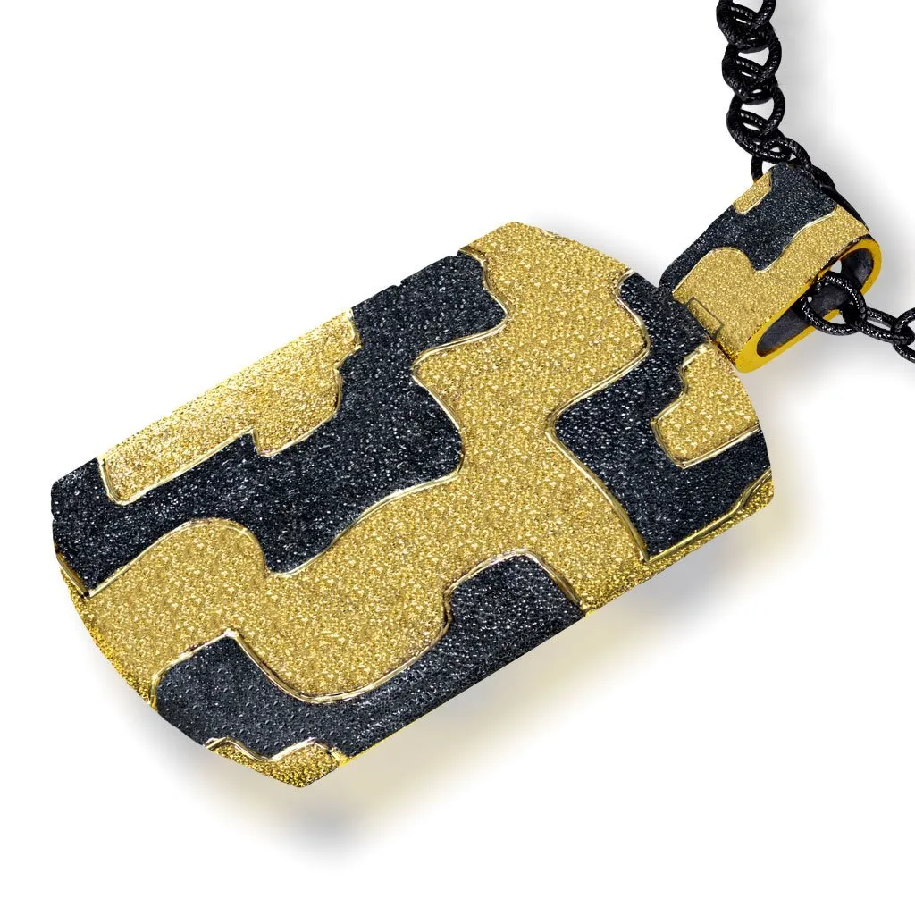 Silver Crossroad Tag Pendant/Necklace on Chain