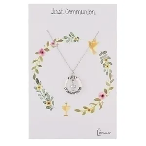 Silver First Communion Necklace 15"