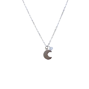 Silver Moon Unity Necklace
