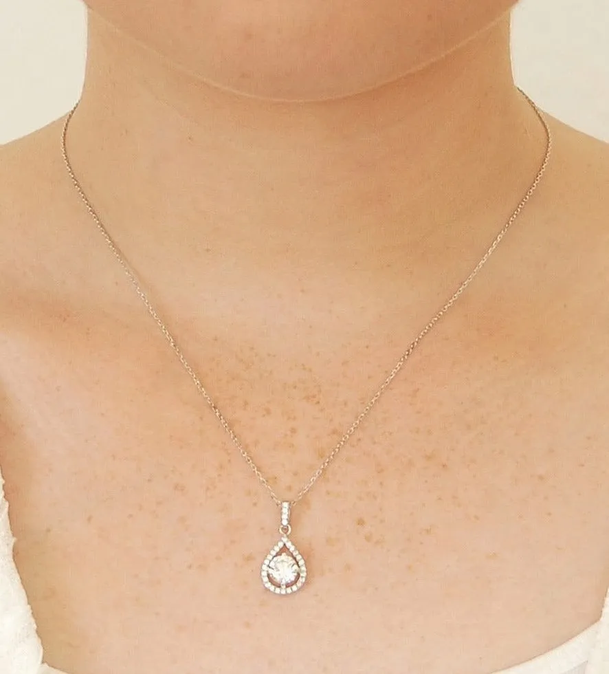 Simulated Diamond Necklace