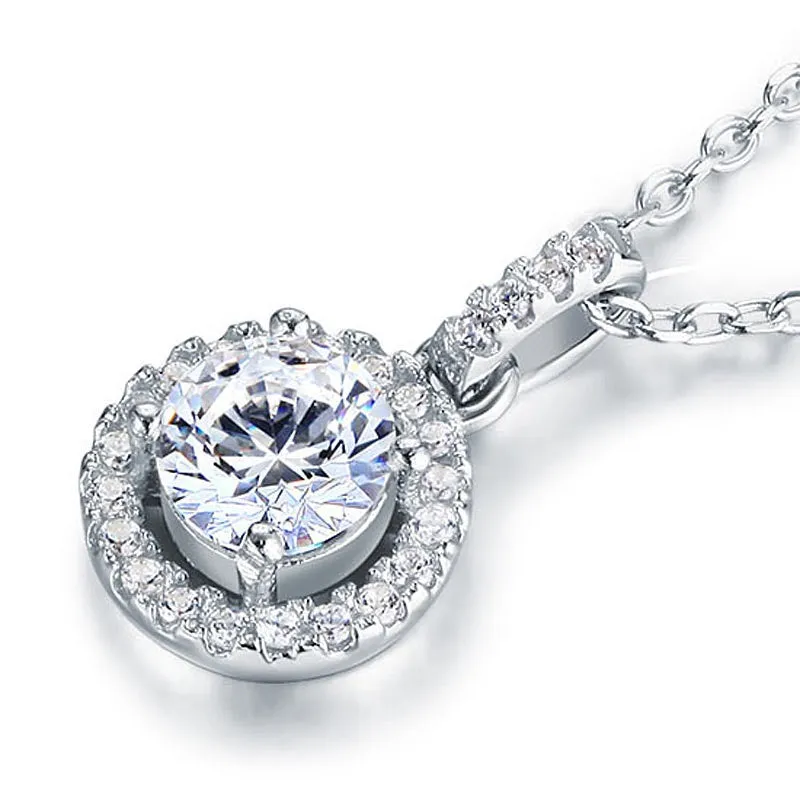 Simulated Diamond Pendant