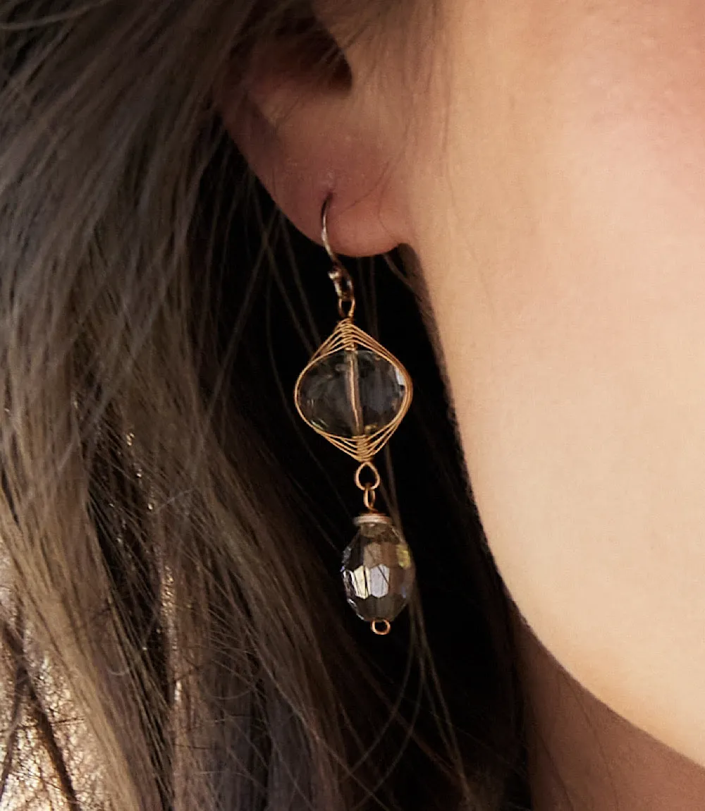 Smokey Quartz Dangle Earrings