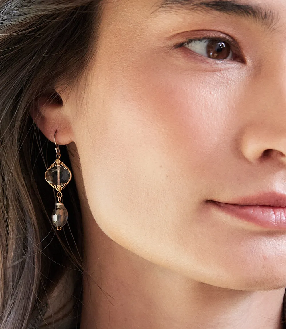 Smokey Quartz Dangle Earrings