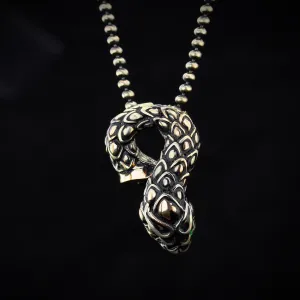 Snake Necklace in Sterling Silver