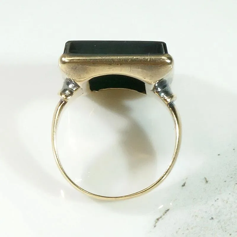 Soldier with Dacian Draco Standard Onyx Intaglio Ring