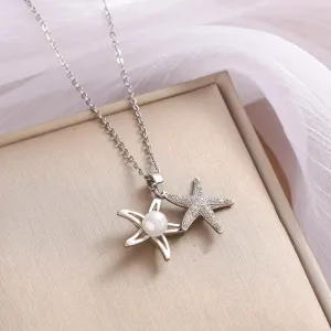 Starry Shores - Silver Necklace