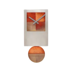 Steel Tie Clock with Copper
