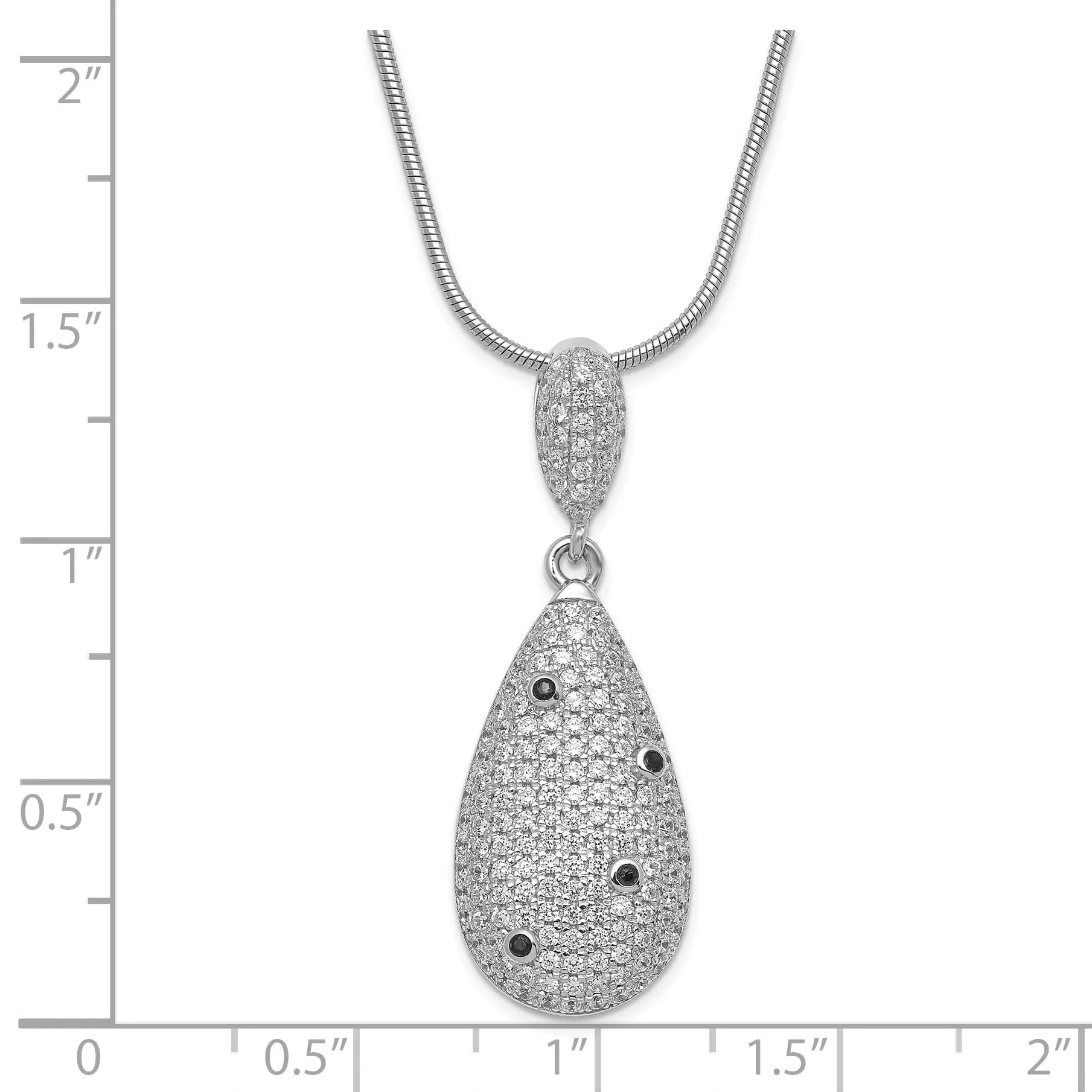 Sterling Silver Cubic Zirconia Necklace