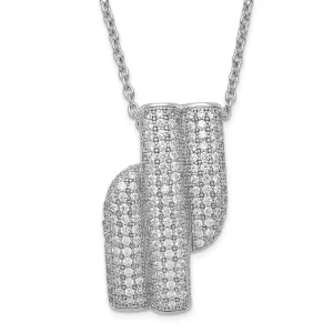 Sterling Silver Cubic Zirconia Necklace