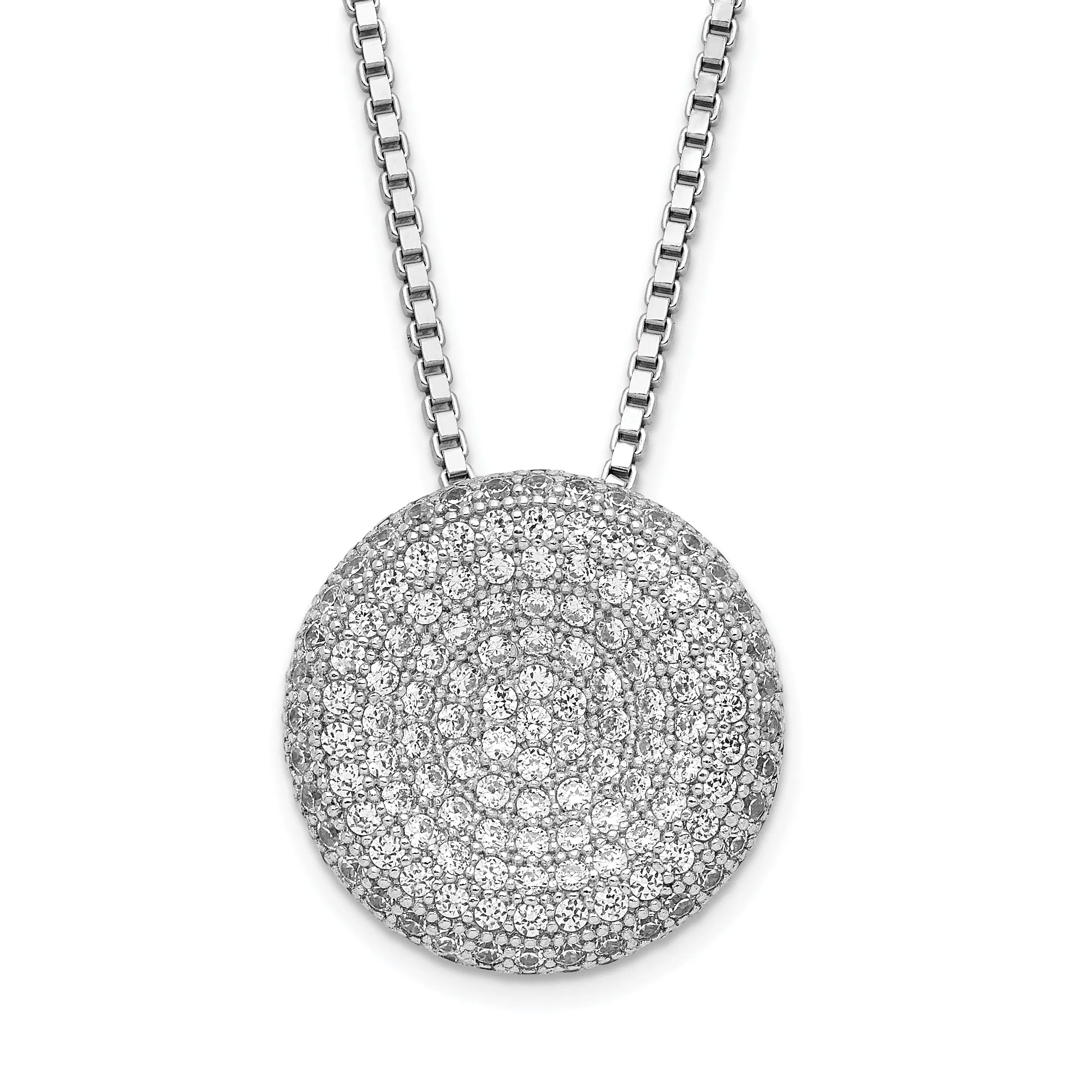 Sterling Silver Cubic Zirconia Necklace