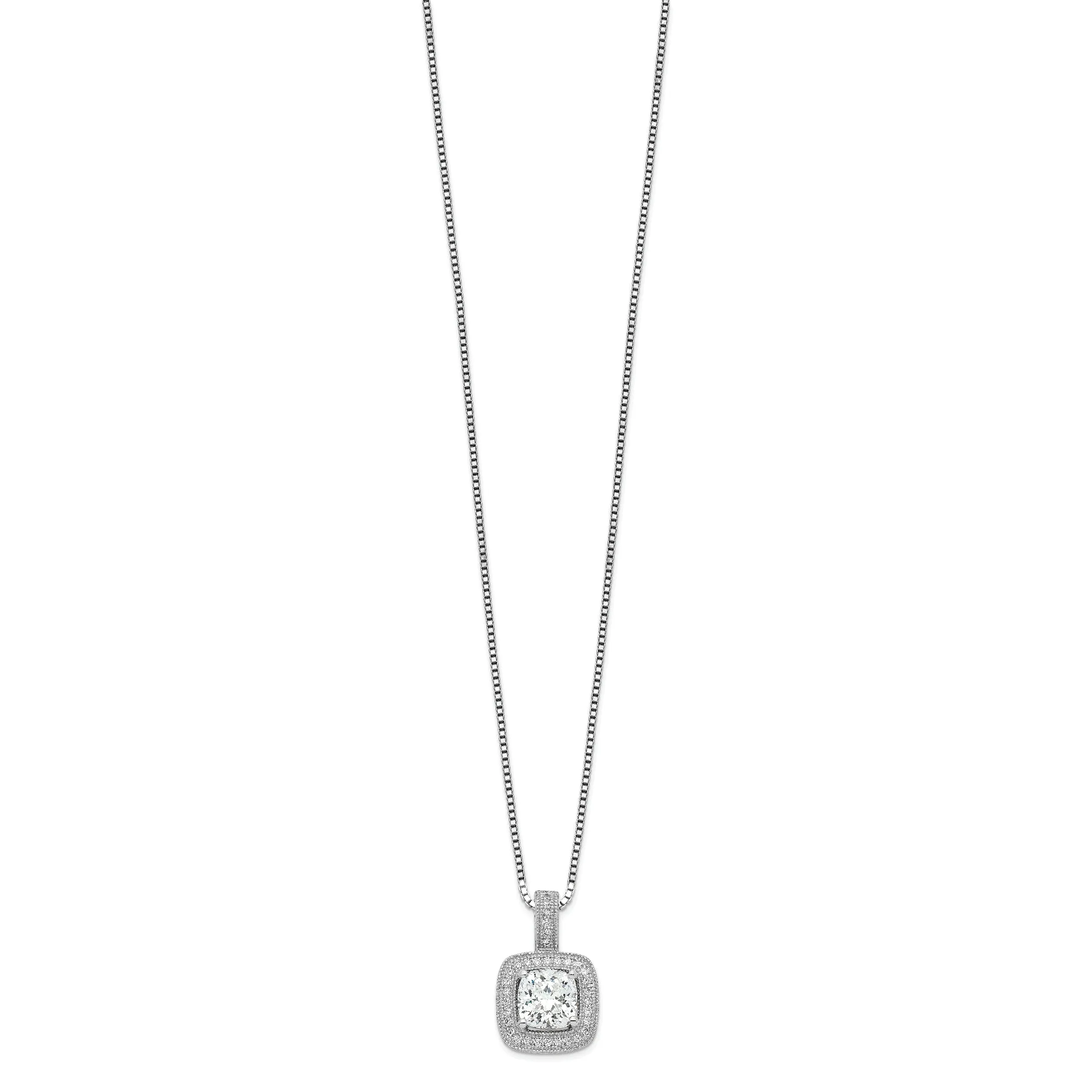 Sterling Silver Cubic Zirconia Necklace