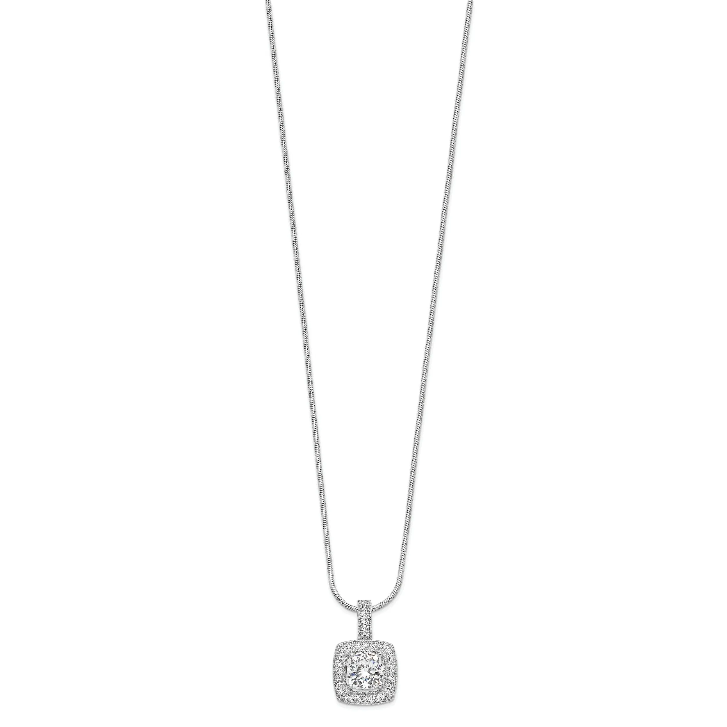 Sterling Silver Cubic Zirconia Necklace