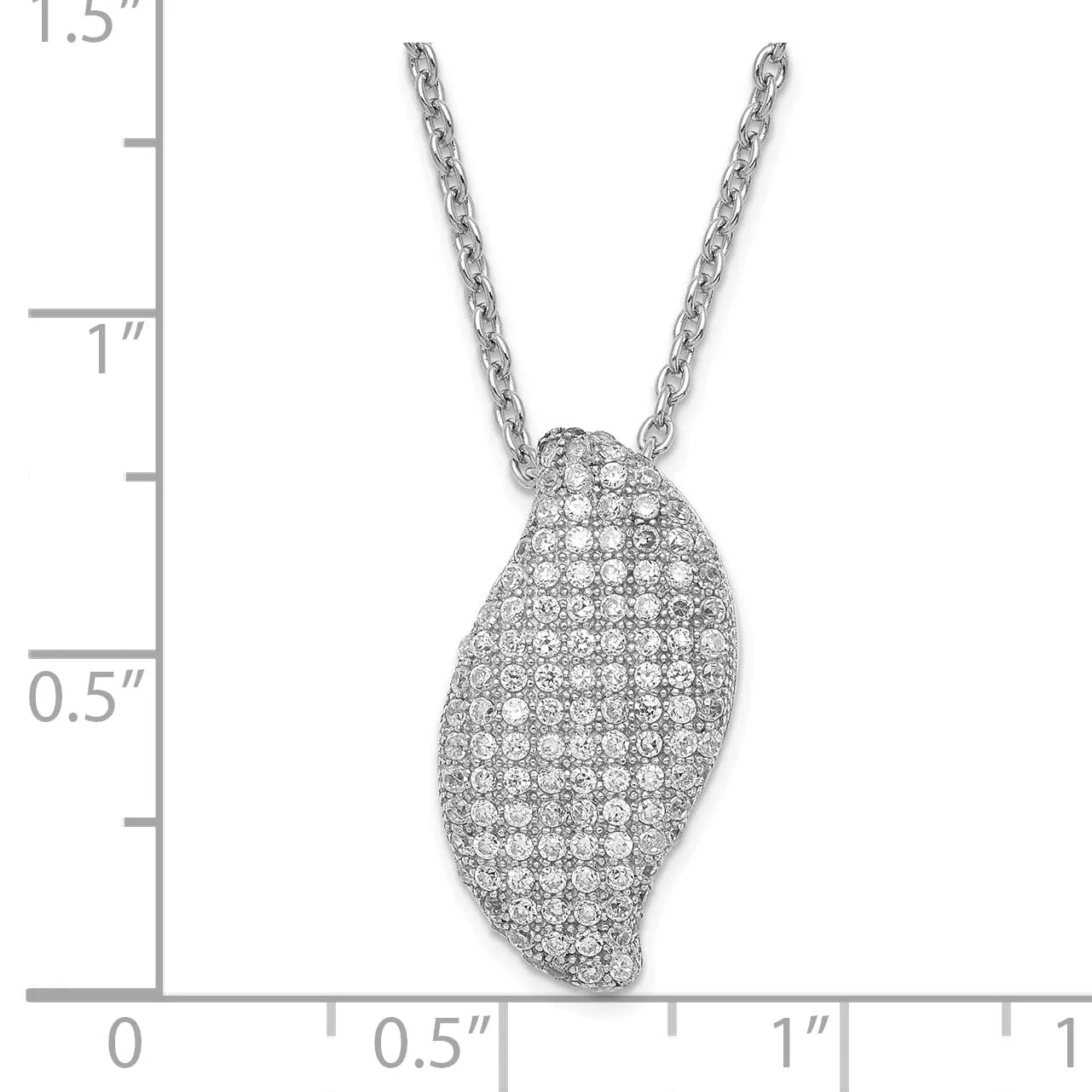 Sterling Silver Cubic Zirconia Necklace
