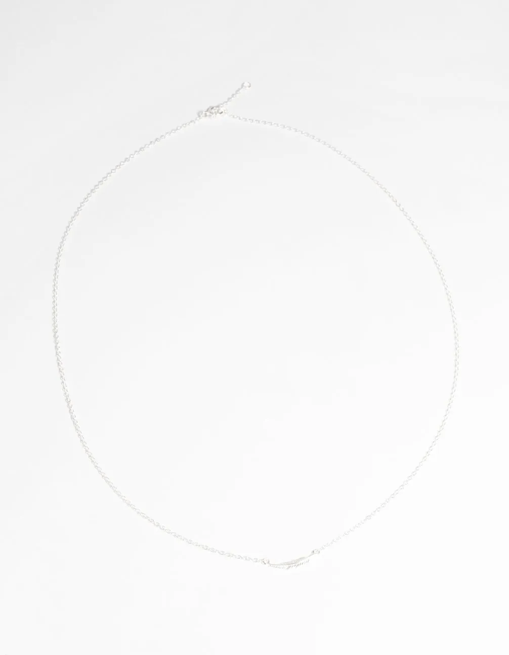 Sterling Silver Falling Leaf Necklace