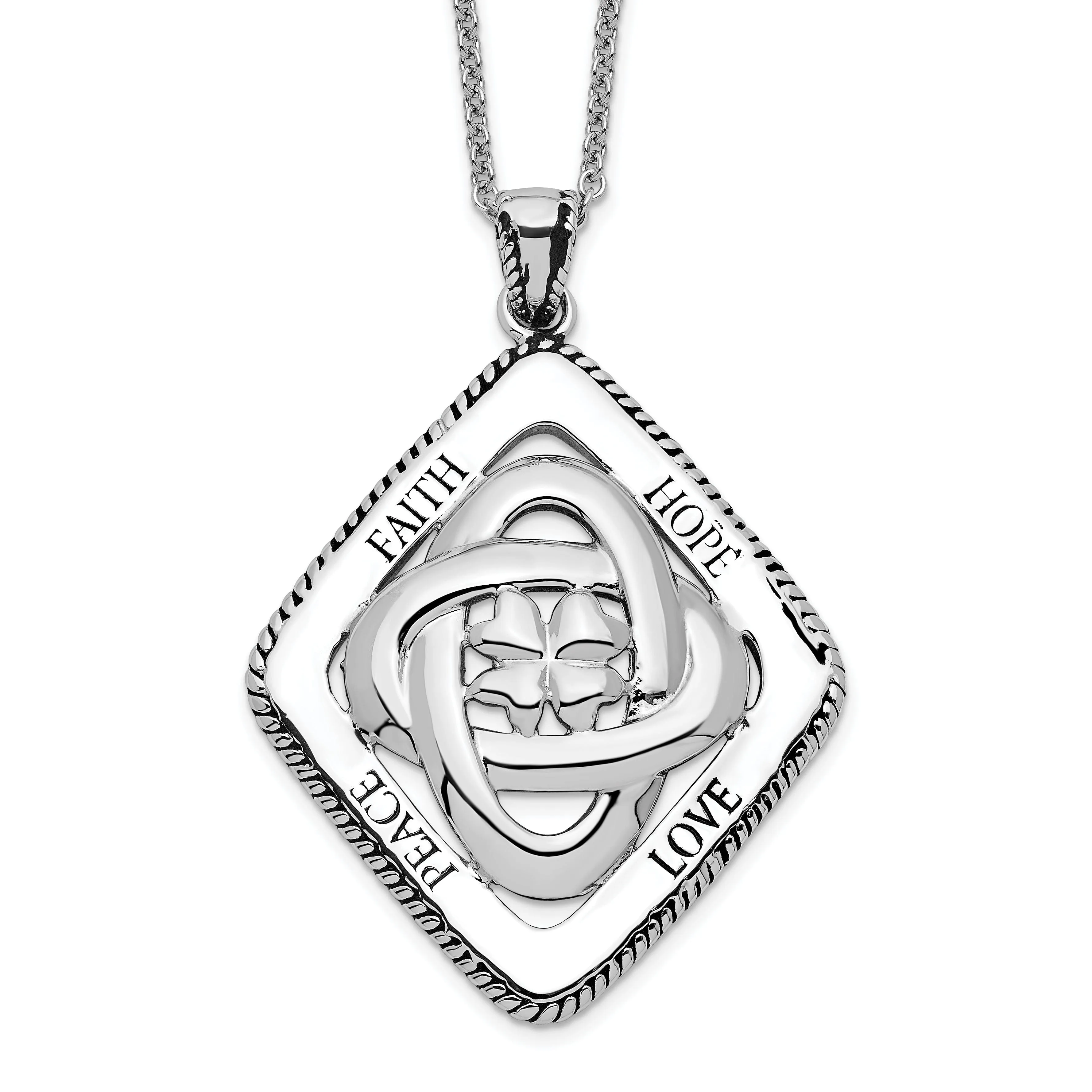 Sterling Silver Family Blessgs Necklace