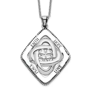 Sterling Silver Family Blessgs Necklace