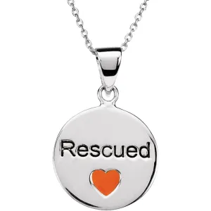 Sterling Silver Heart U Back™ Rescue Necklace