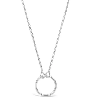 Sterling Silver Open Circle Necklace