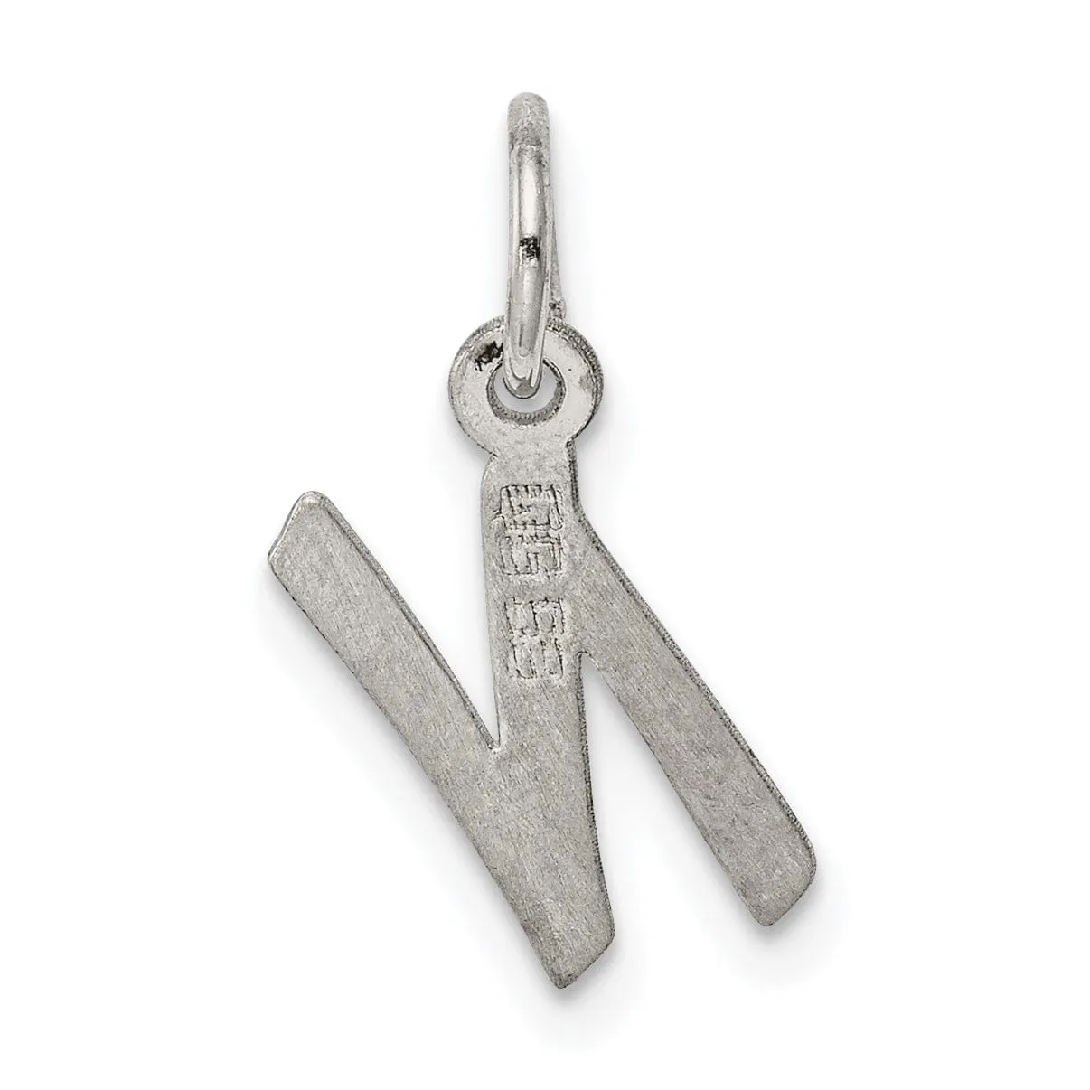 Sterling Silver Small Initial N Charm