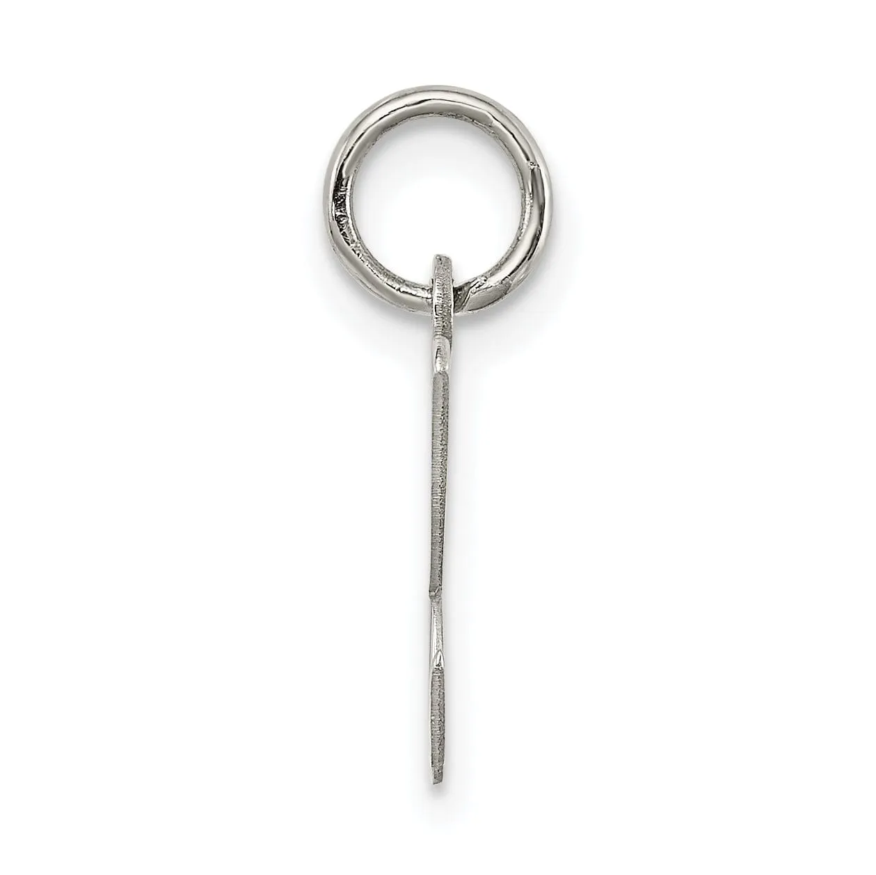 Sterling Silver Small Script Initial K Charm