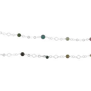 Sterling Silver Tourmaline Necklace