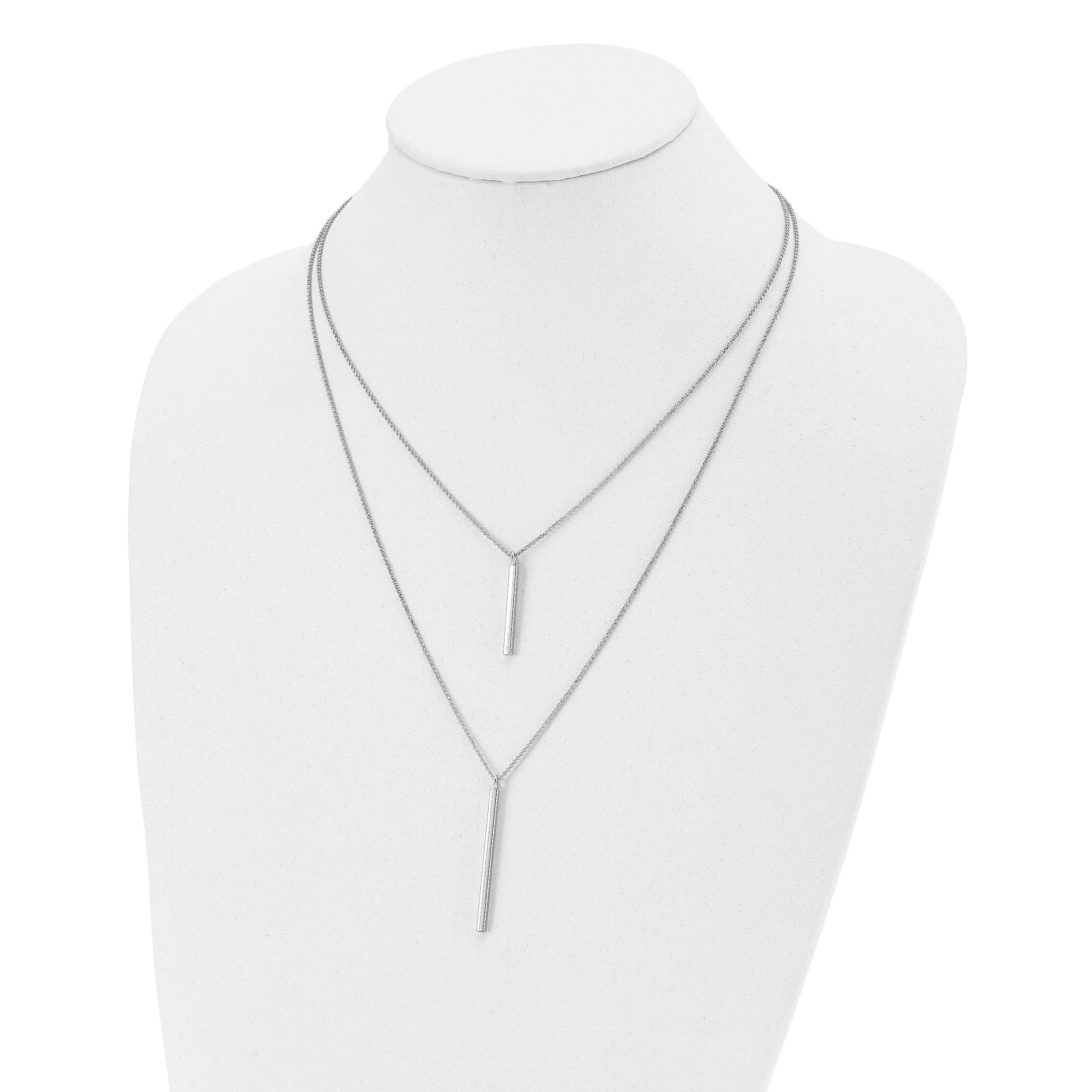 Sterling Silver Two Strand Necklace