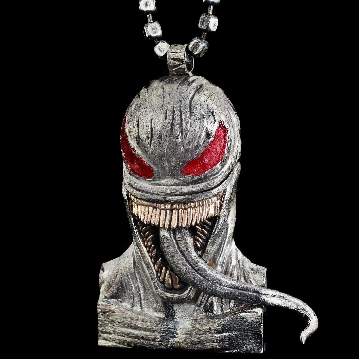 Sterling Silver Venom  Necklace, Men's Necklace