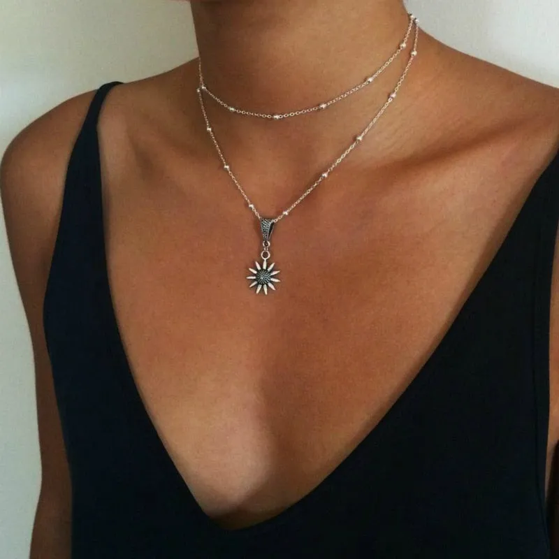 Sunflower Necklace