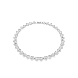 Swarovski Rhodium Angelic Heart All Around Necklace