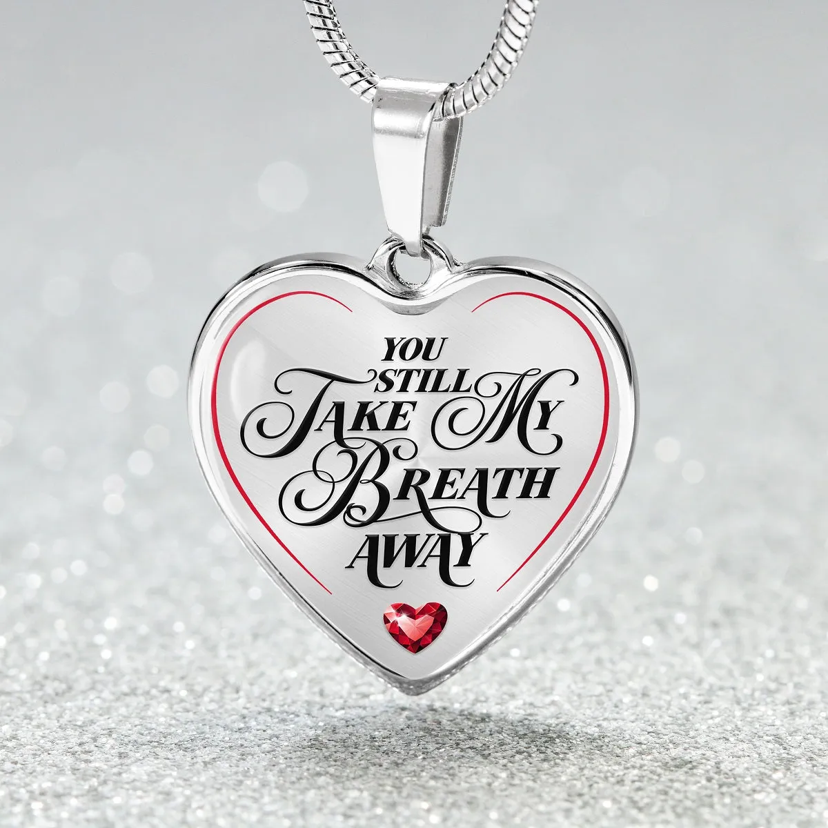 Take My Breath Away - Luxury Heart Necklace