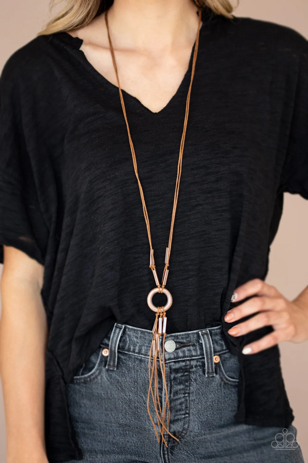 Tasseled Trinket - Copper Necklace