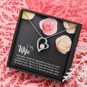 There’s no love for you like mine-Sentimental Heart Necklace for Wife