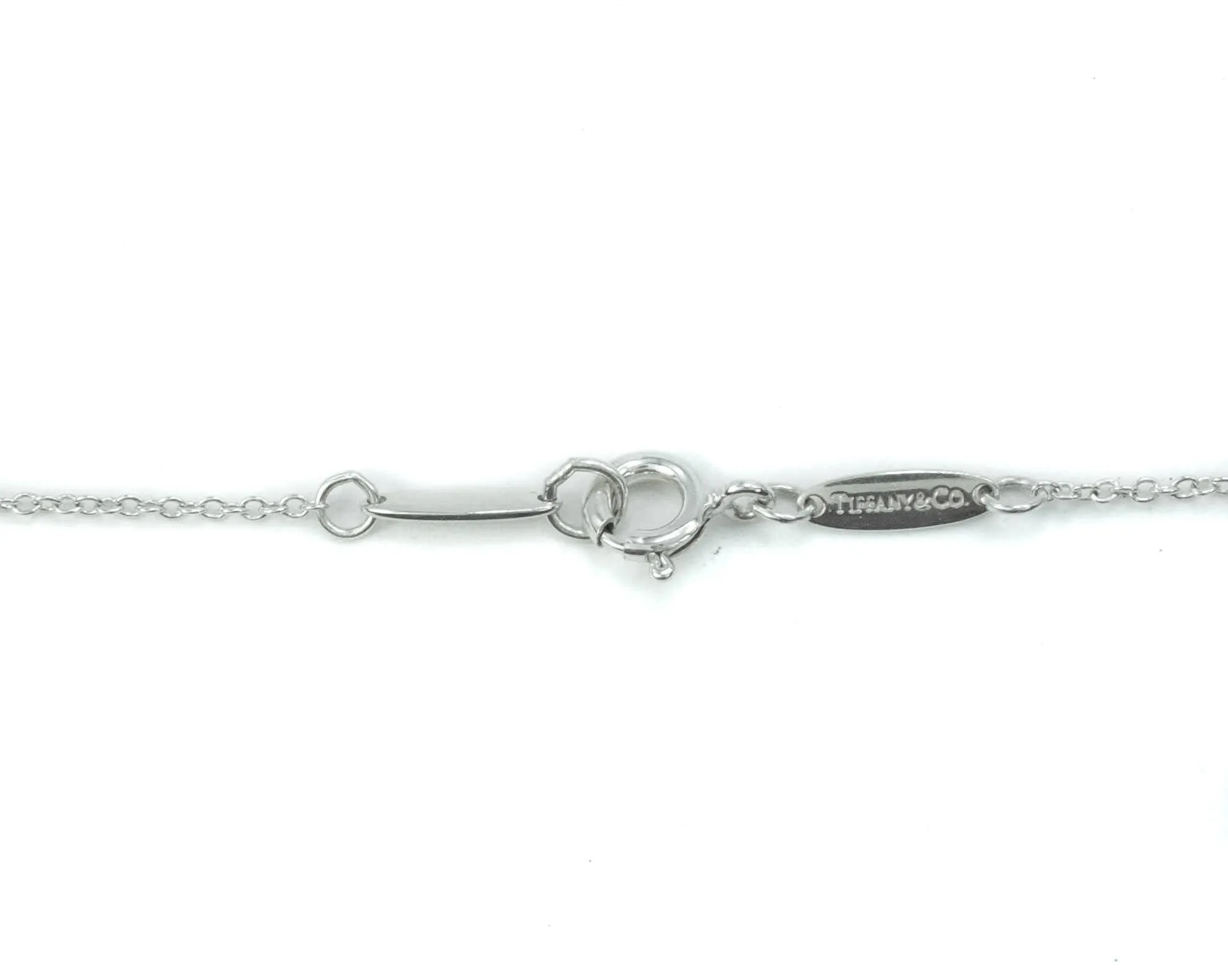 Tiffany & Co Elsa Peretti Teardrop 12mm Sterling Silver Pendant Necklace - 16"