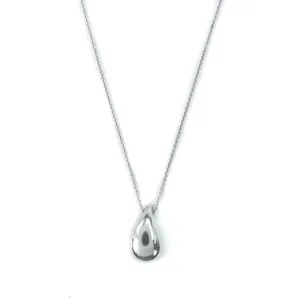 Tiffany & Co Elsa Peretti Teardrop 22mm Sterling Silver Pendant Necklace - 18"