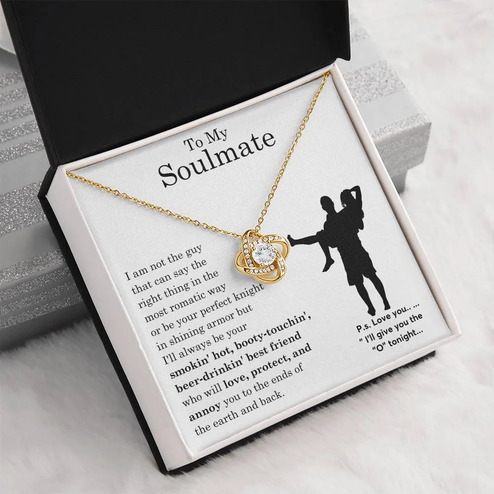 To My Beautiful Soulmate ,  Gift For Soulmate , Gift For Wife,  Forever Love Necklace, Top Gift for Women, Funny card