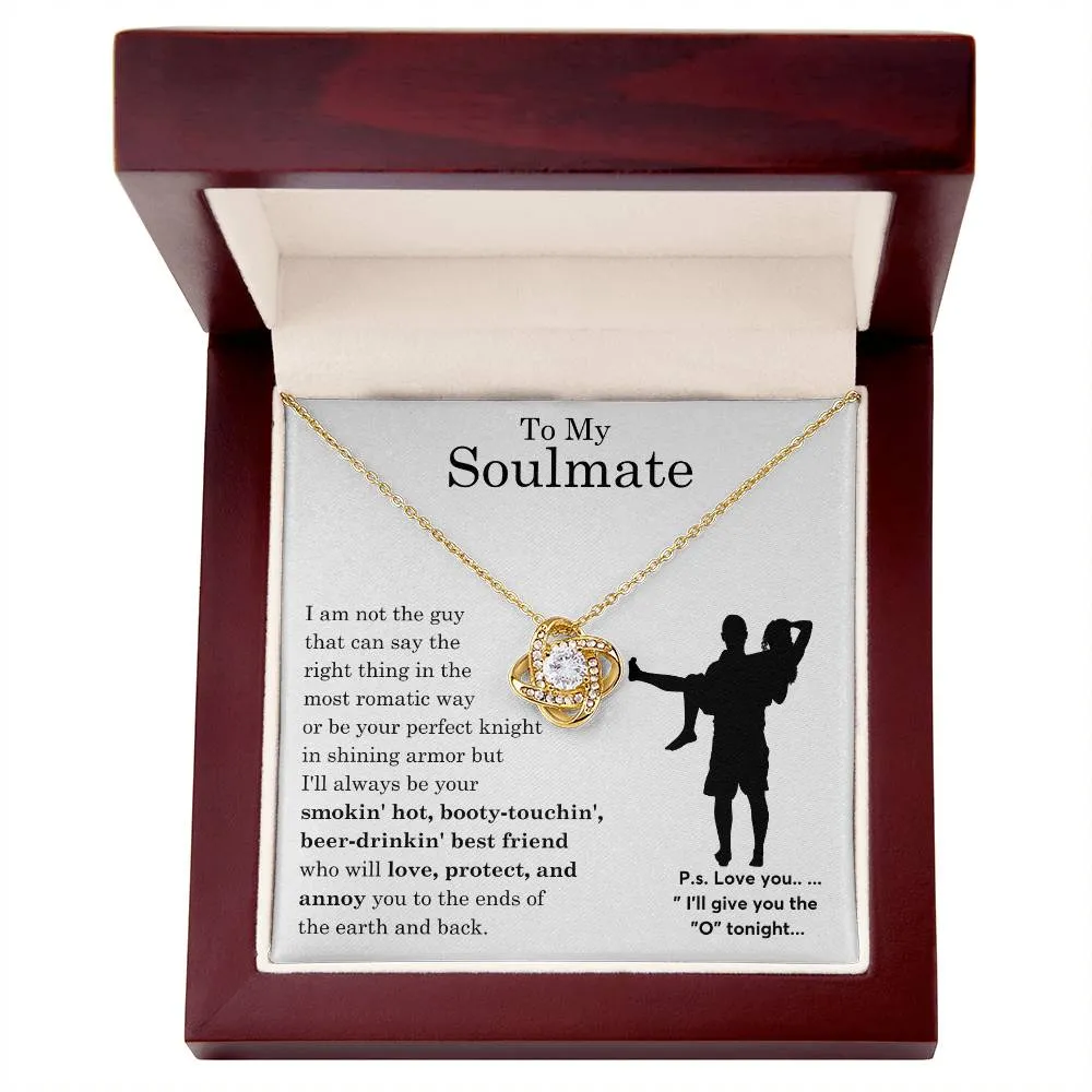 To My Beautiful Soulmate ,  Gift For Soulmate , Gift For Wife,  Forever Love Necklace, Top Gift for Women, Funny card