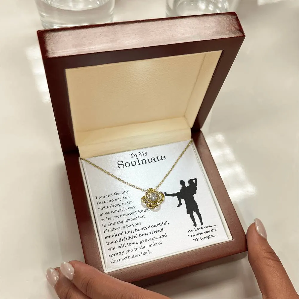 To My Beautiful Soulmate ,  Gift For Soulmate , Gift For Wife,  Forever Love Necklace, Top Gift for Women, Funny card