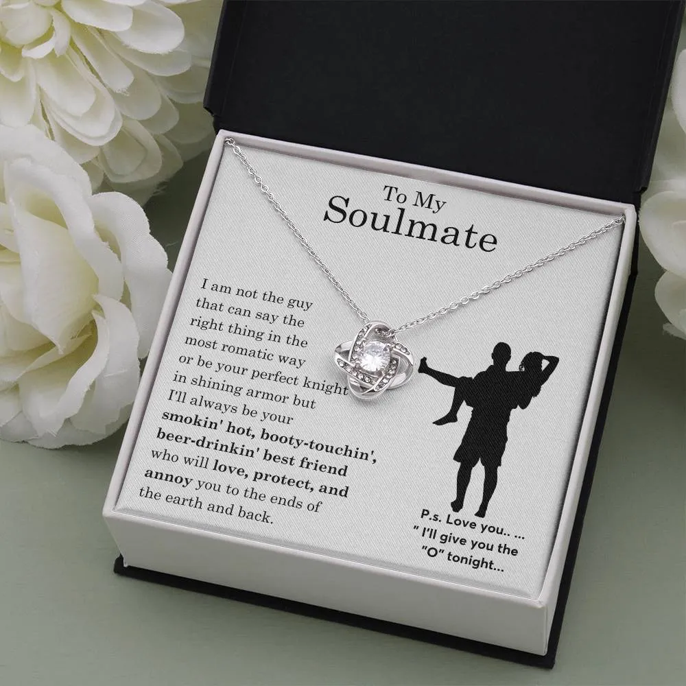 To My Beautiful Soulmate ,  Gift For Soulmate , Gift For Wife,  Forever Love Necklace, Top Gift for Women, Funny card
