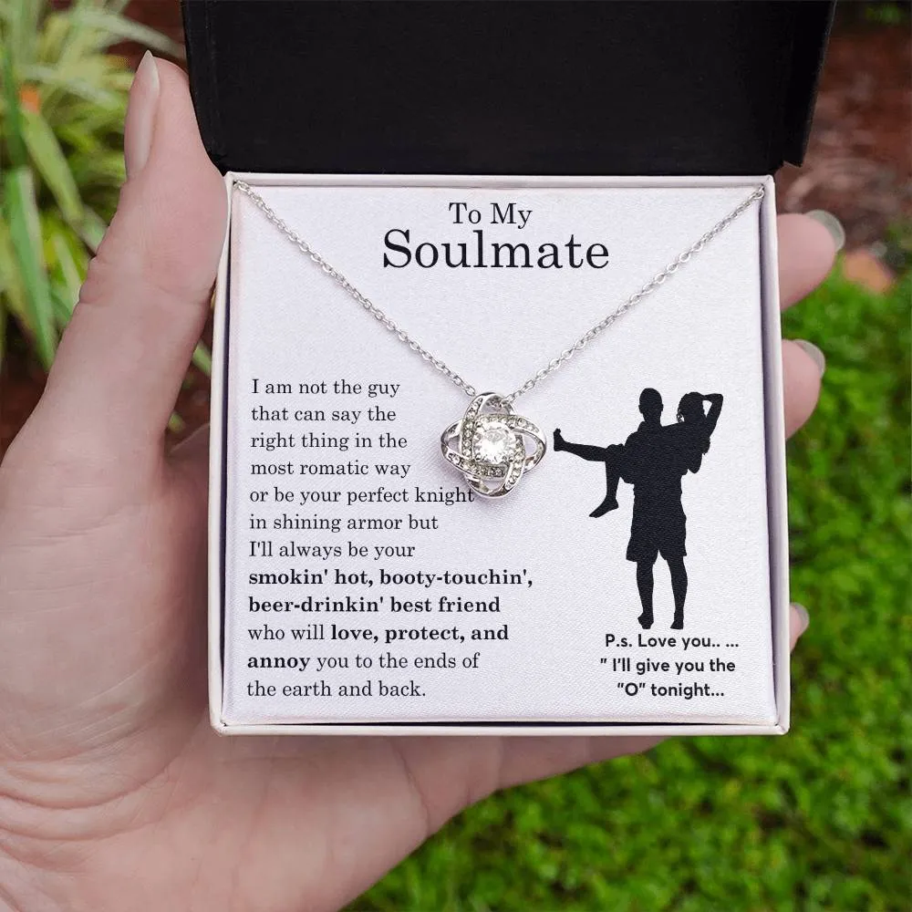 To My Beautiful Soulmate ,  Gift For Soulmate , Gift For Wife,  Forever Love Necklace, Top Gift for Women, Funny card