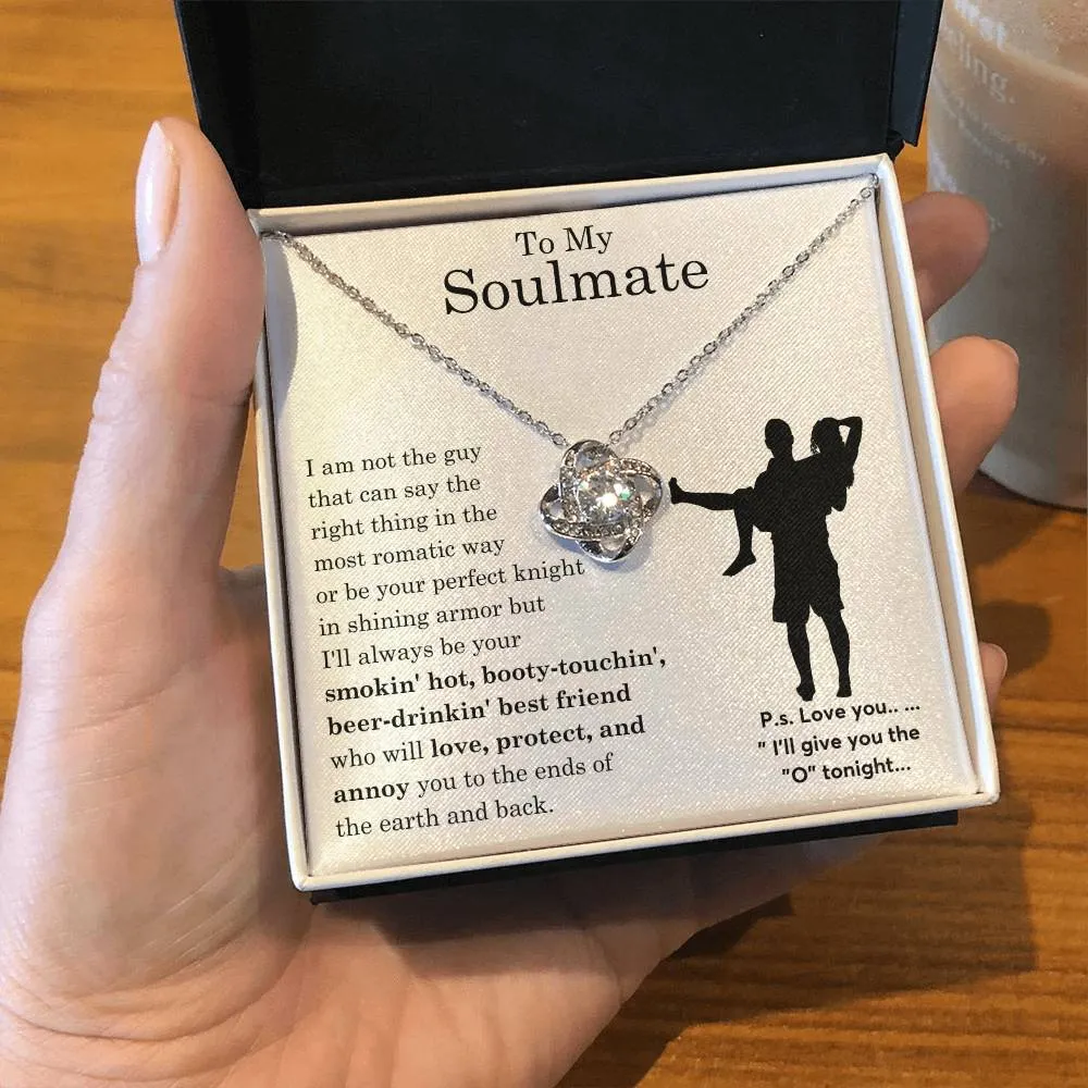 To My Beautiful Soulmate ,  Gift For Soulmate , Gift For Wife,  Forever Love Necklace, Top Gift for Women, Funny card