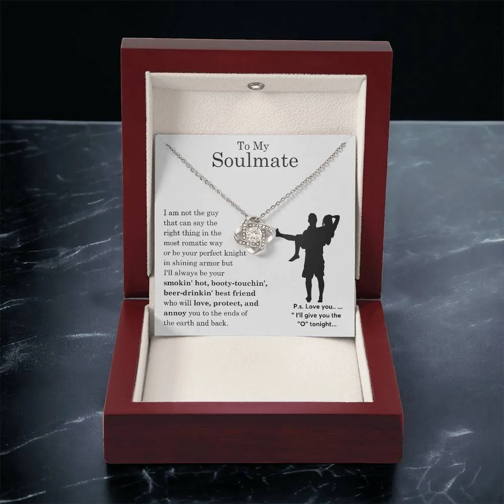 To My Beautiful Soulmate ,  Gift For Soulmate , Gift For Wife,  Forever Love Necklace, Top Gift for Women, Funny card
