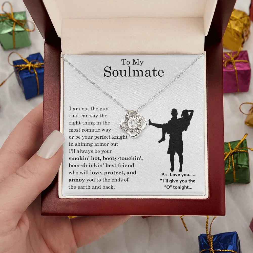 To My Beautiful Soulmate ,  Gift For Soulmate , Gift For Wife,  Forever Love Necklace, Top Gift for Women, Funny card
