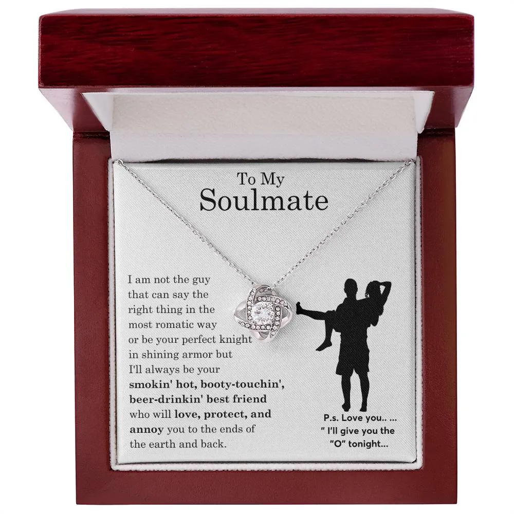 To My Beautiful Soulmate ,  Gift For Soulmate , Gift For Wife,  Forever Love Necklace, Top Gift for Women, Funny card