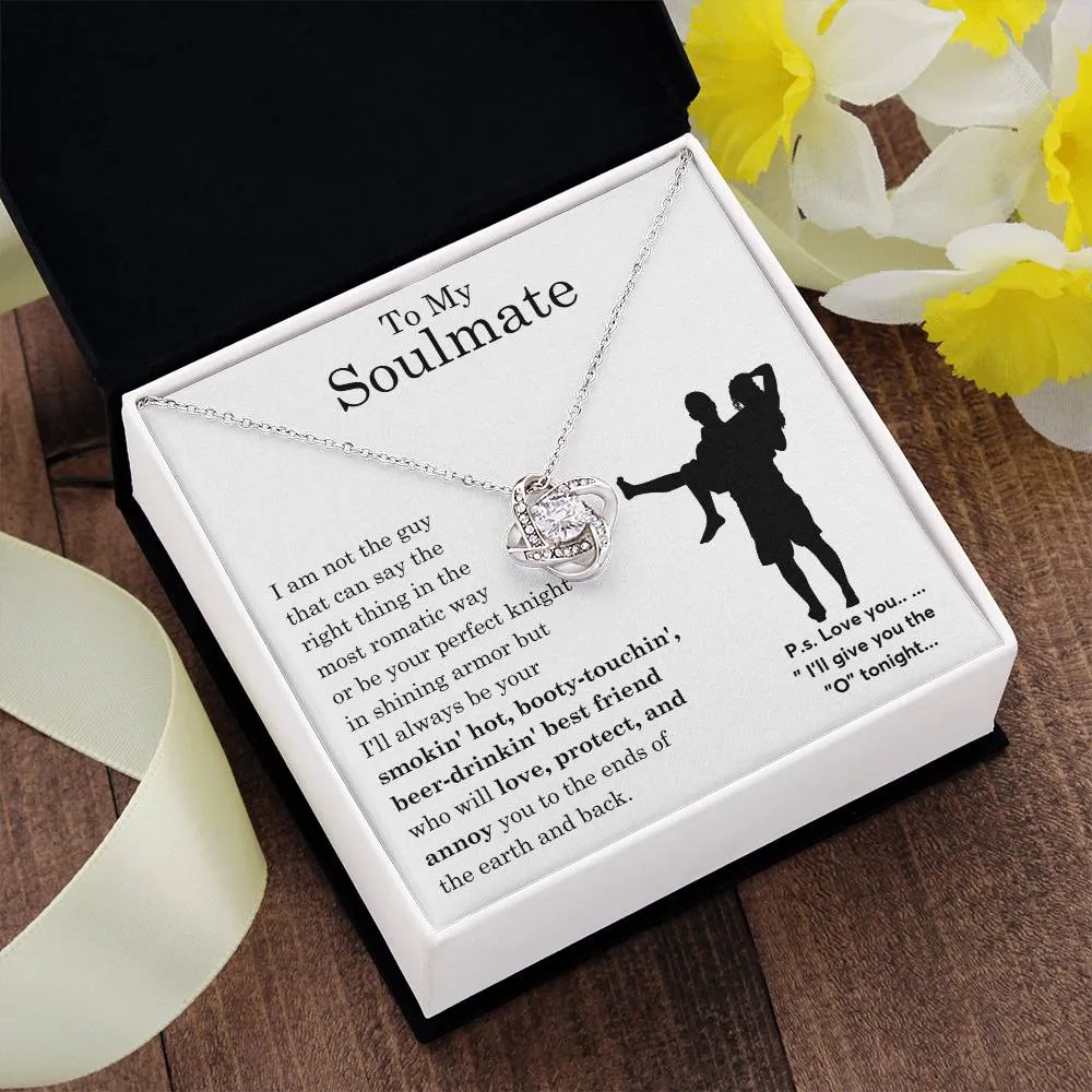 To My Beautiful Soulmate ,  Gift For Soulmate , Gift For Wife,  Forever Love Necklace, Top Gift for Women, Funny card