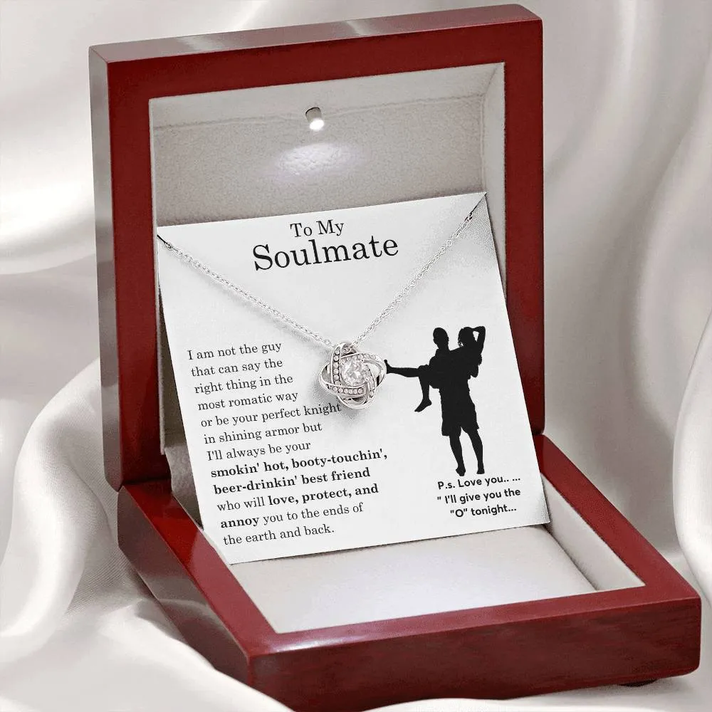 To My Beautiful Soulmate ,  Gift For Soulmate , Gift For Wife,  Forever Love Necklace, Top Gift for Women, Funny card