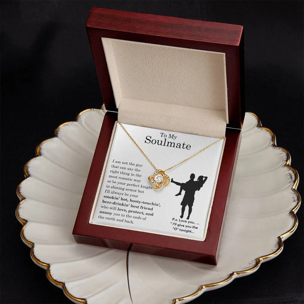 To My Beautiful Soulmate ,  Gift For Soulmate , Gift For Wife,  Forever Love Necklace, Top Gift for Women, Funny card
