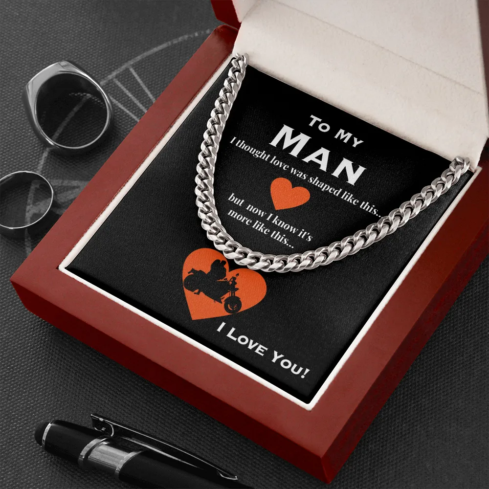 To My Biker I Love You Link Chain Necklace