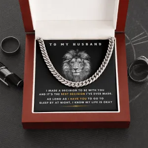To My Husband - As Long As I Have You, My Life Is Okay (A Few Left Only)