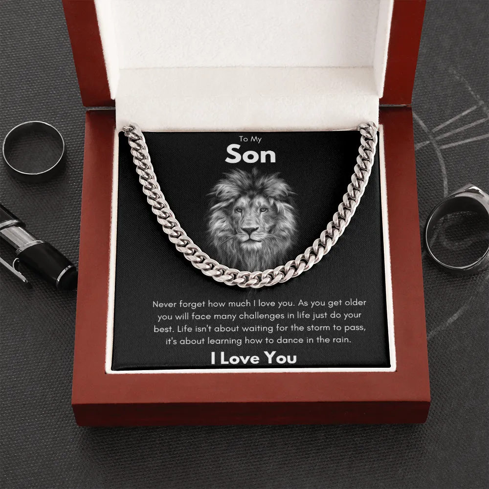 To My Son - Cuban Link Chain