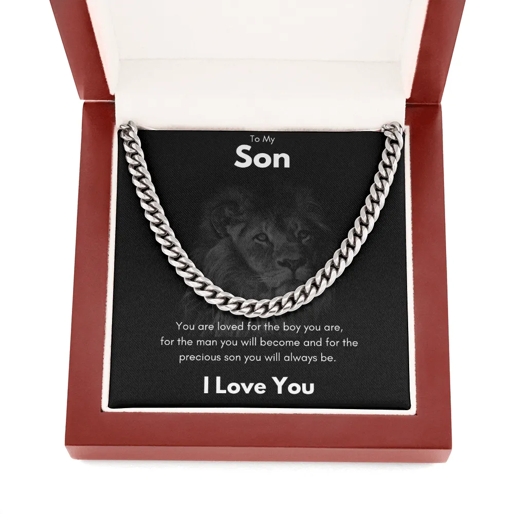 To My Son - Cuban Link Chain